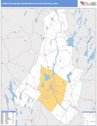 Lewiston-Auburn Metro Area Digital Map Basic Style